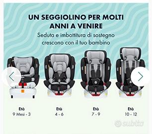 Babify Onboard Seggiolino Auto Girevole 0-36kg
