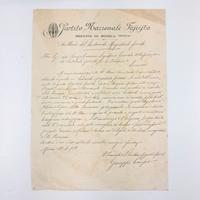 Documento originale del 1923 PNF 1923