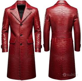 Cappotto lungo in vera pelle su misura