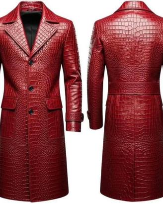 Cappotto lungo in vera pelle su misura