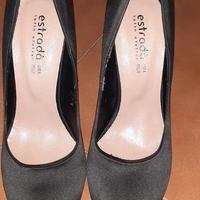 Décolleté tacco a spillo grigio scuro