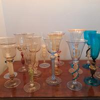 Calici in vetro di Murano