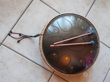 Strumento percussione, Steel tongue drum, tamburo 