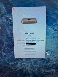 Mac mini 2018 completo