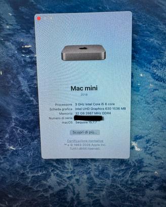Mac mini 2018 completo