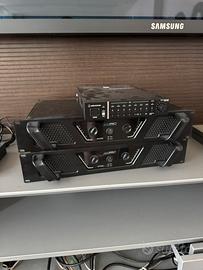 Impianto audio casse tannoy Ampro audio technica