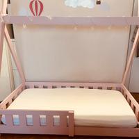 Lettino per bambini design tenda indiana