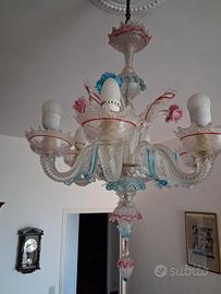 lampadario vetro di Murano 