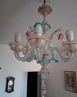 lampadario vetro di Murano 