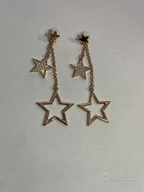 Orecchini a perno alta bigiotteria pendenti stelle