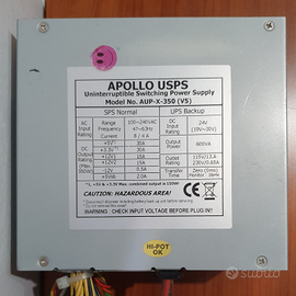 Alimentatore APOLLO USPS AUP-X-350 batterie YUASA