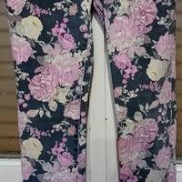 pantaloni fantasia floreale Zuiki
