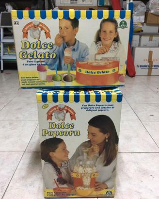 Macchina per gelato e macchina per popcorn