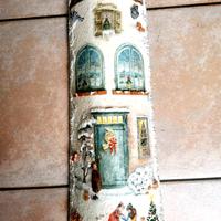 Tegola Decoupage Natalizia Bambini Pezzo Unico
