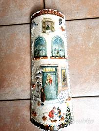 Tegola Decoupage Natalizia Bambini Pezzo Unico