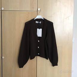 Cardigan donna NUOVO marrone cotone Haveone