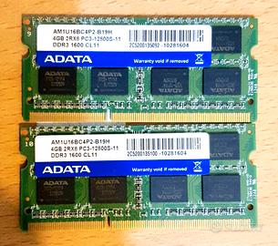 RAM 4GB DDR3L (2 pezzi) 