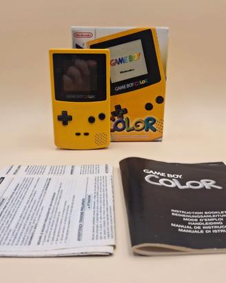 Nintendo Game Boy Color Giallo CGB-001 PAL EUR Box