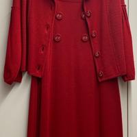 Scamiciato rosso con giacchina manica lunga (M)