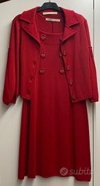 Scamiciato rosso con giacchina manica lunga (M)