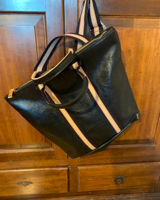 Borsa a mano convertibile in zaino da donna