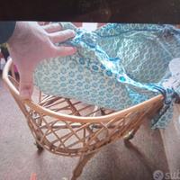 culla in vimini/rattan