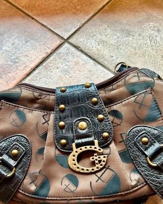 Borsa Guess Vintage Y2K Marrone Monogram Borchie