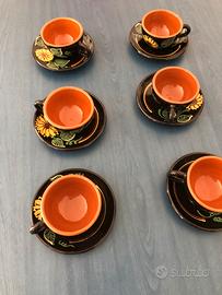 Servizio da te’ dipinto a mano