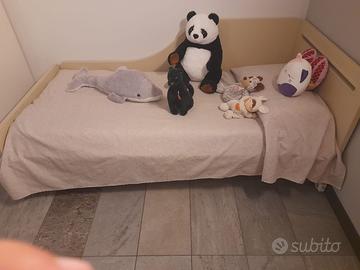 letto singolo 90x 190cameretta con testiera