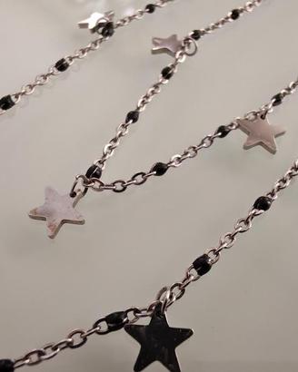 COLLANA DOPPIO GIRO IN ACCIAIO