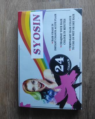 Grassetti colorati per capelli - 24 pezzi