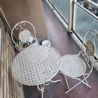 Set tavolino + 2 sedie da balcone