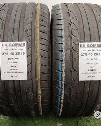 2 gomme 275 40 19 DUNLOP 100% BAT. RIF367