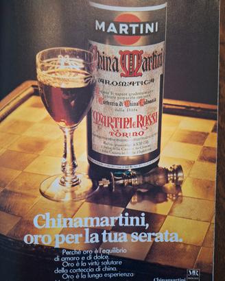 pubblicità vintage 1980 china martini apple 