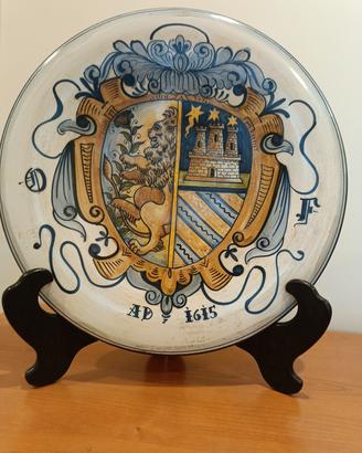   ceramica fiorentina piatto da esposizione 