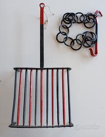 Set camino Vintage Anni 40/50 in ferro battuto