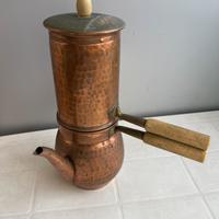 Antica caffettiera napoletana in rame
