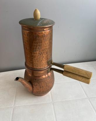 Antica caffettiera napoletana in rame