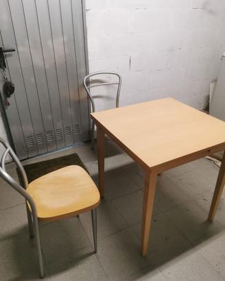 TAVOLO CALLIGARIS ALLUNGABILE CON 2 SEDIE CALLIGAR