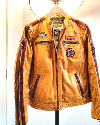 Giacca in pelle da moto donna