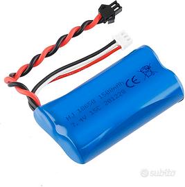 Batteria LiPo 7.4V 1500mAh 2S SM-2P per RC U12A