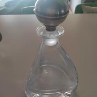 bottiglia decanter vino in cristallo tappo in arge