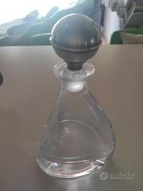 bottiglia decanter vino in cristallo tappo in arge