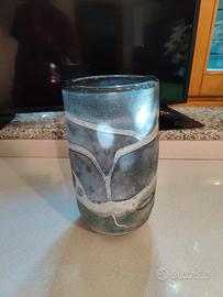 Vaso in vetro grigio