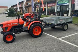Trattorino KUBOTA EK1-261 e rimorchio 10 q.li