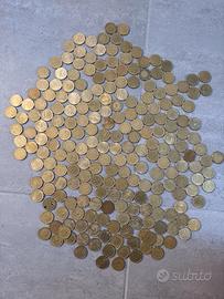 Lotto di 225 monete da 200lire italiane