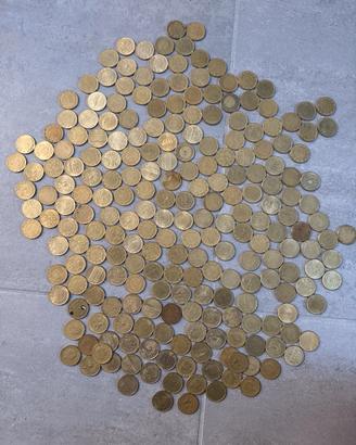 Lotto di 225 monete da 200lire italiane
