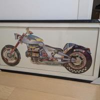 quadro 3d modern art Harley Davidson