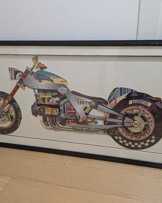 quadro 3d modern art Harley Davidson