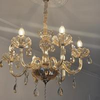 Lampadario in vetro da 6